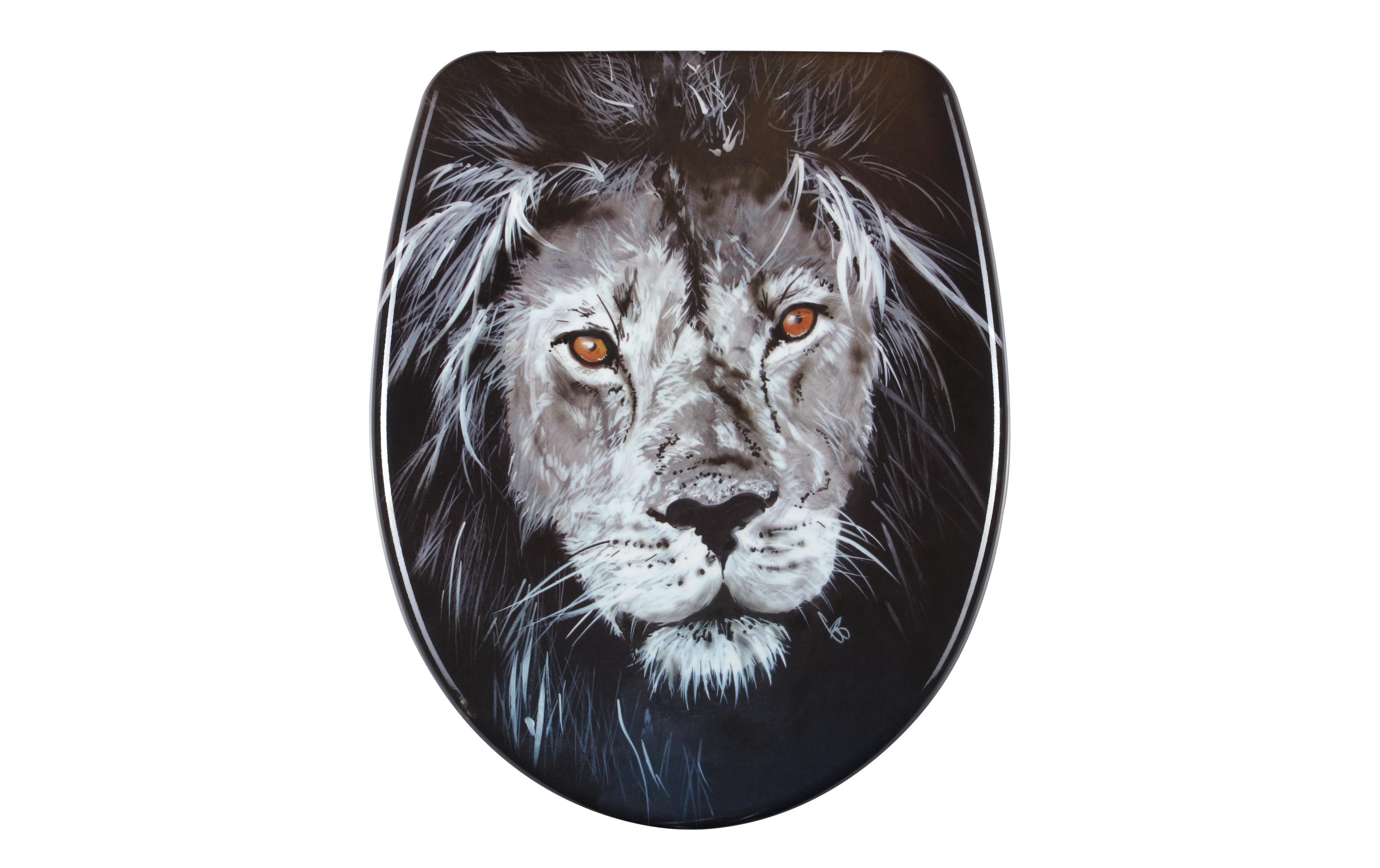 diaqua® Toilettensitz Nice Lion Absenkautomatik, Schwarz