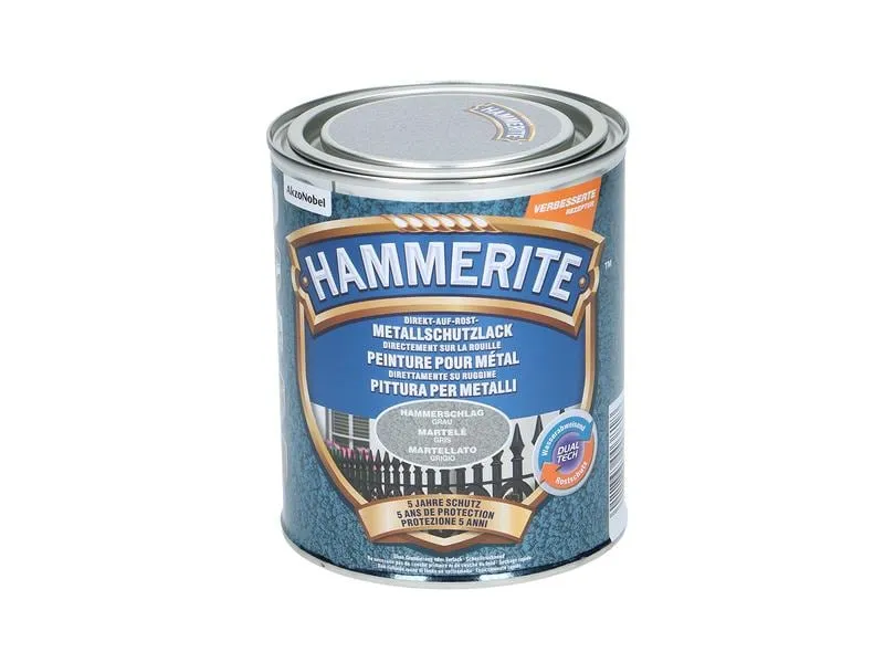 Hammerite Metall-Schutzlack HS Grau, 750 ml Hammerite Metall-Schutzlack HS Grau, 750 ml