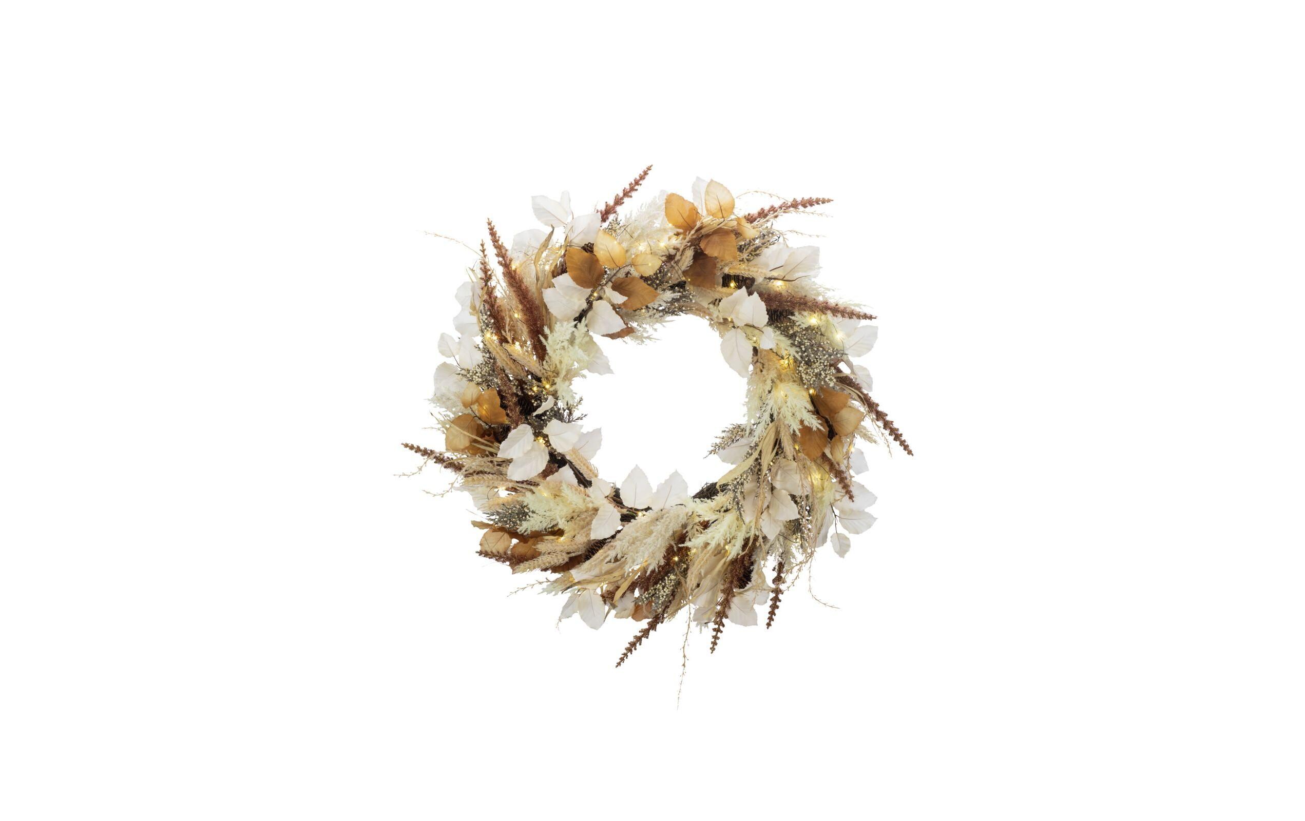 STT LED-Weihnachtskranz Flower wreath 75 cm