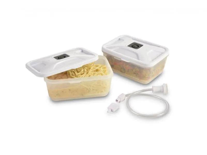 Solis Vakuumier-Behälter Vakuumierset Lunchboxen, 2 Stück Solis Vakuumier-Behälter Vakuumierset Lunchboxen, 2 Stück