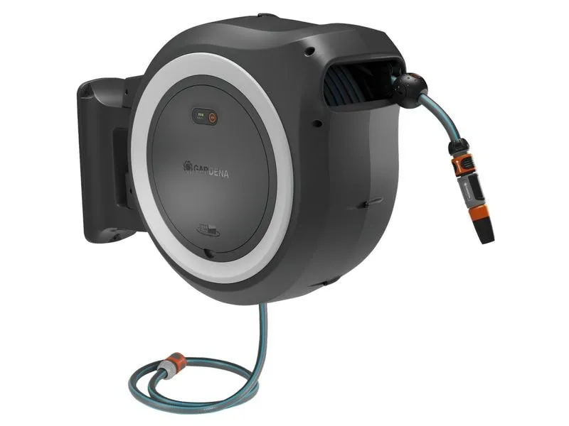 GARDENA Wand-Schlauchbox Akku PowerRoll XL 18 V P4A Solo 35 m