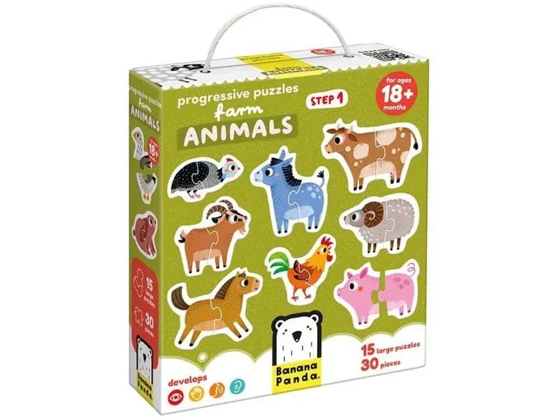 Banana Panda Puzzle Progressive Bauernhoftiere Banana Panda Puzzle Progressive Bauernhoftiere