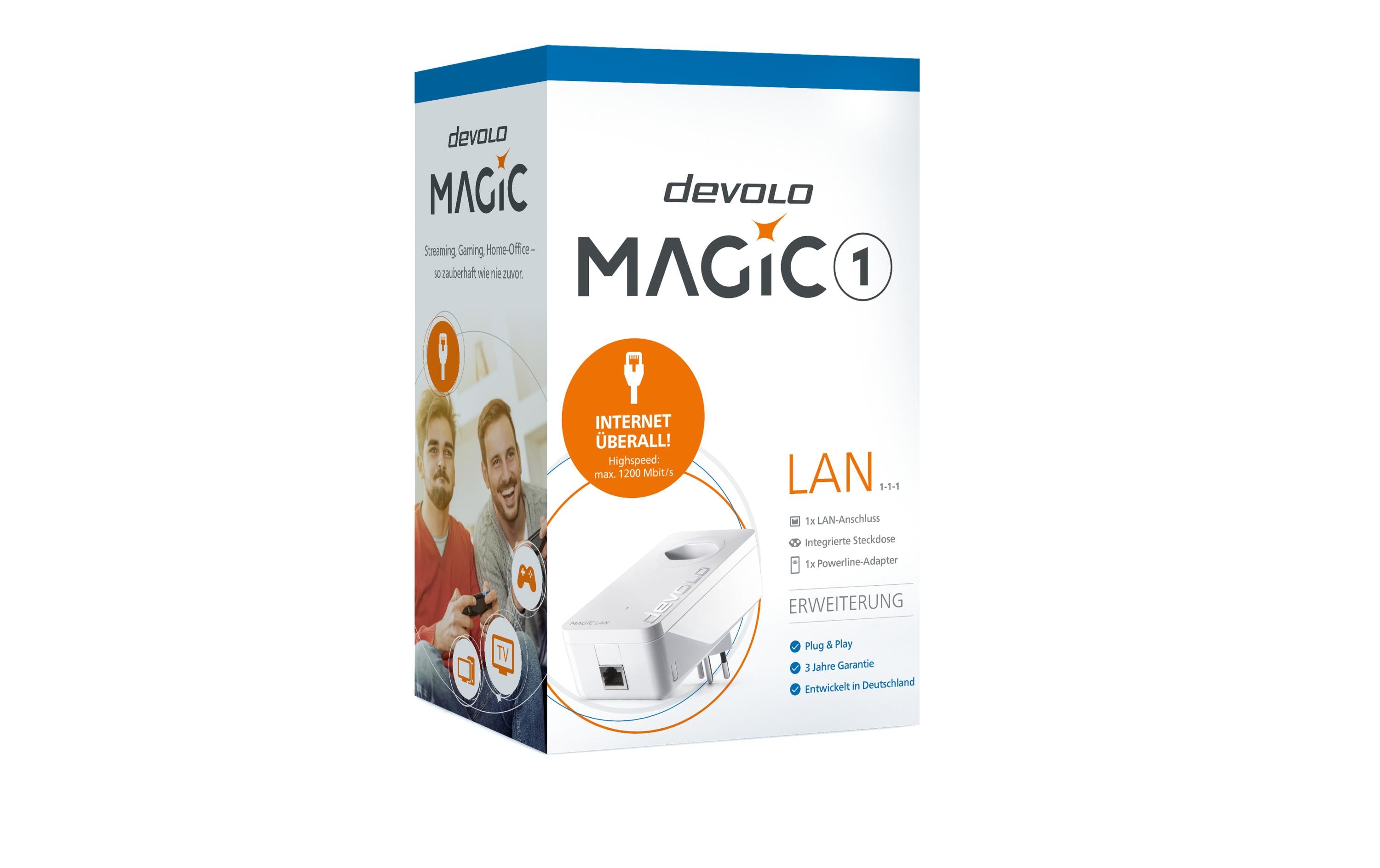 devolo Powerline Magic 1 LAN Erweiterungsadapter devolo Powerline Magic 1 LAN Erweiterungsadapter