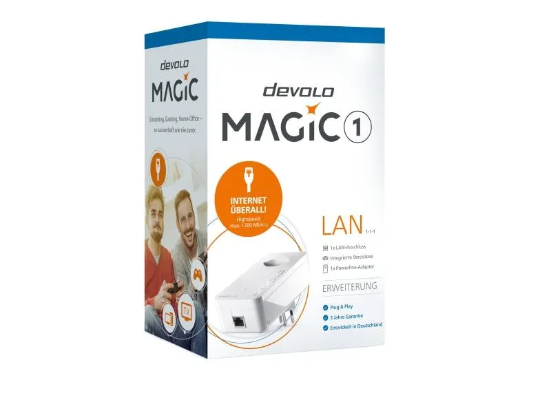 devolo Powerline Magic 1 LAN Erweiterungsadapter devolo Powerline Magic 1 LAN Erweiterungsadapter