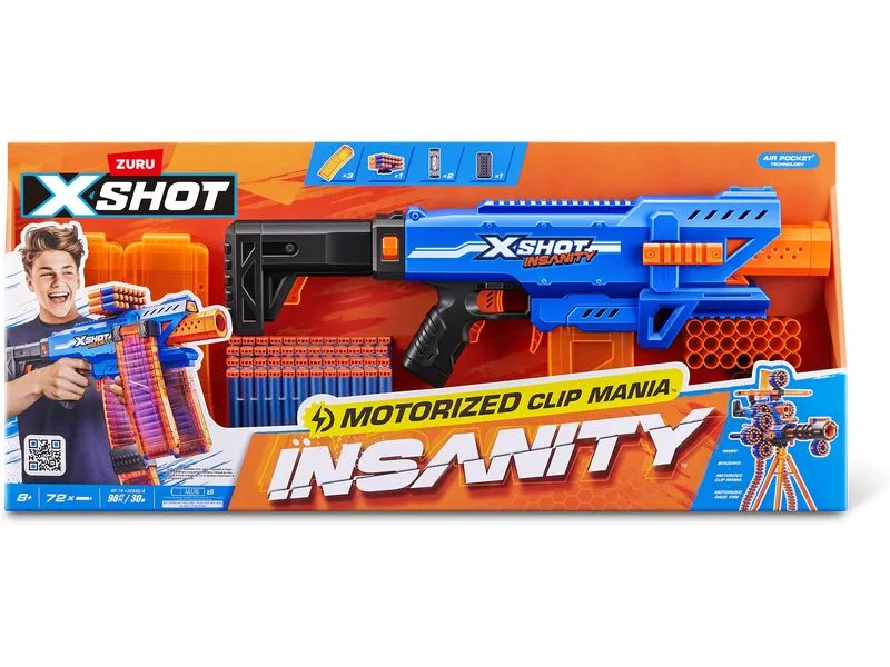 X-Shot Insanity Motorized Clip Blaster