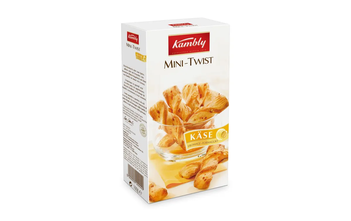 Kambly Apéro Mini Twist Käse 100 g Kambly Apéro Mini Twist Käse 100 g