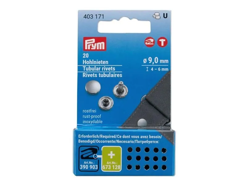 Prym Hohlnieten 4 - 6 mm, 20 Stück