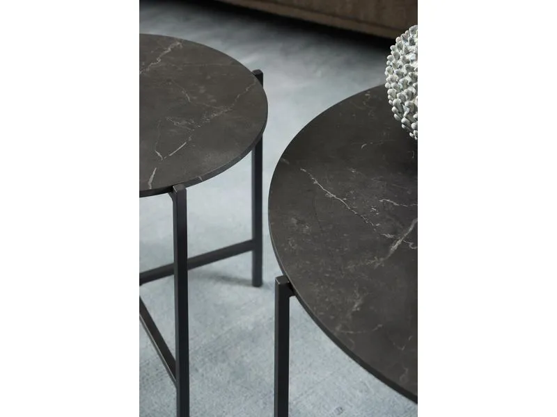 AC Design Couchtisch Lamoine Schwarz, Ø 40 x 45 cm AC Design Couchtisch Lamoine Schwarz, Ø 40 x 45 cm