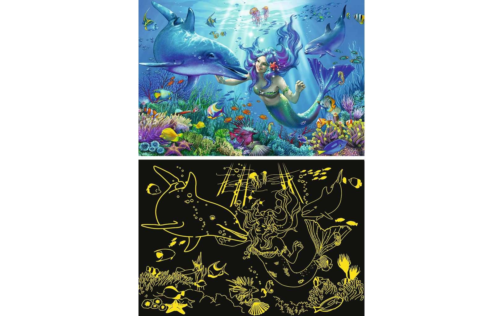 Ravensburger Puzzle Unterwasserparadies Leuchtend, 200 XXL Teile