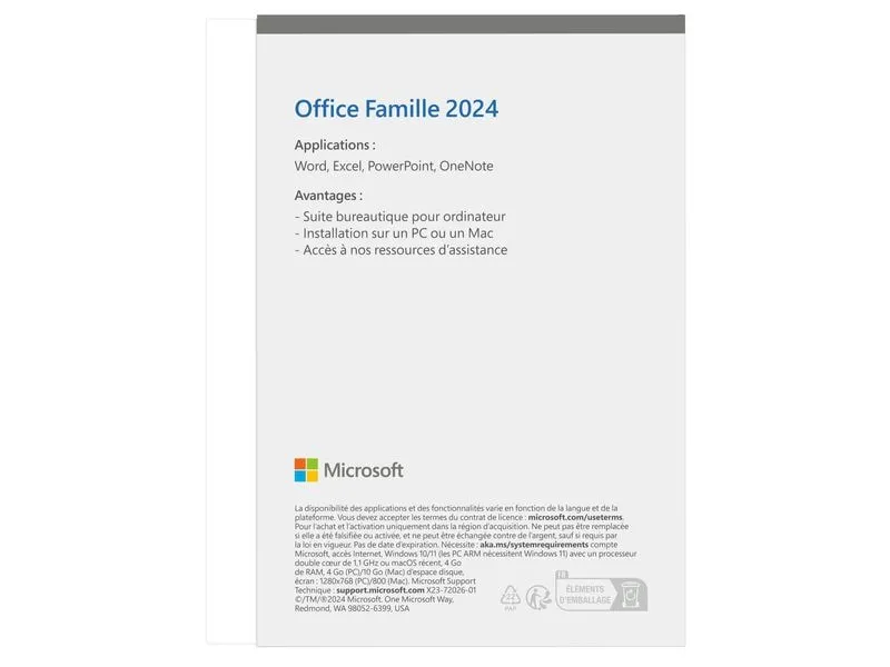 Microsoft Office Home 2024 Vollversion, Französisch Microsoft Office Home 2024 Vollversion, Französisch