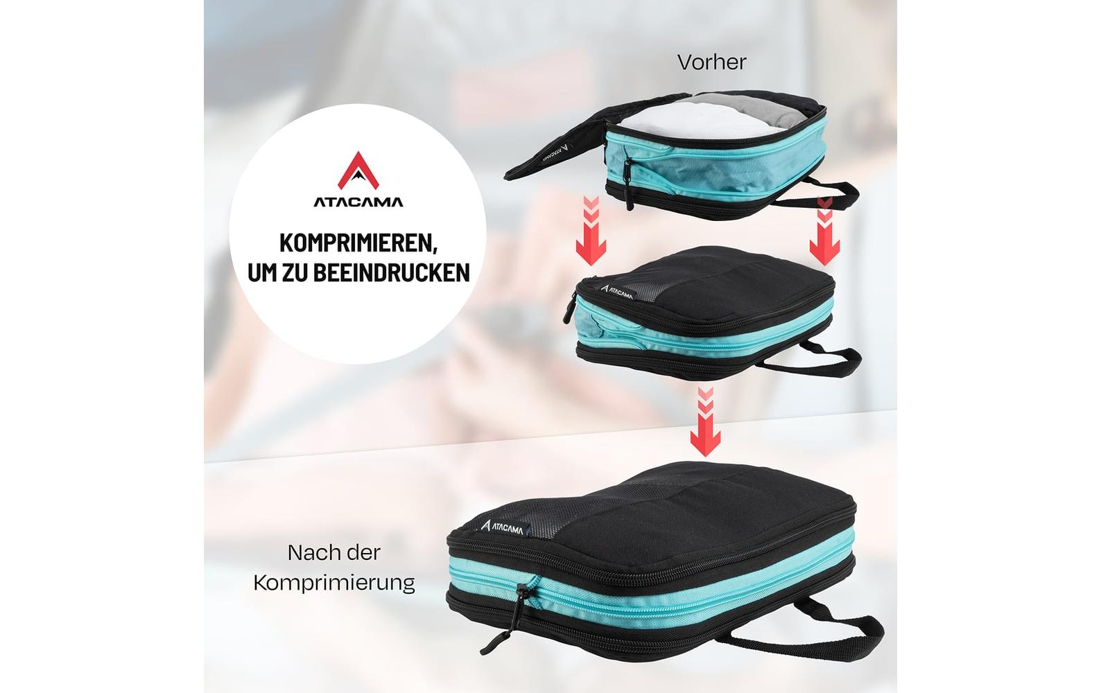 Atacama Premium Kompressions Packwürfel 8er-Set Atacama Premium Kompressions Packwürfel 8er-Set