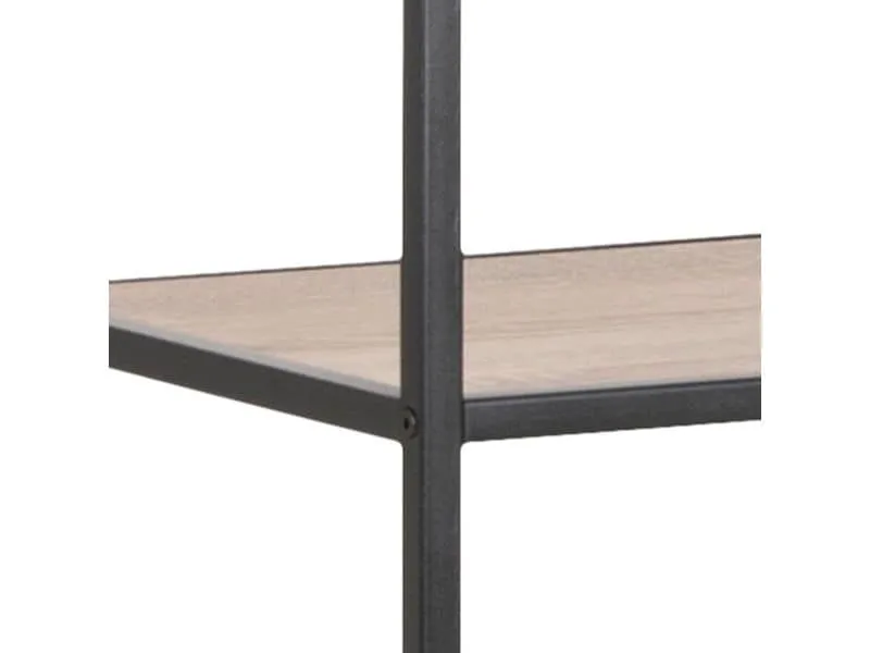 AC Design Regal Seaford 77 x 35 x 185 cm, Eiche/Schwarz AC Design Regal Seaford 77 x 35 x 185 cm, Eiche/Schwarz