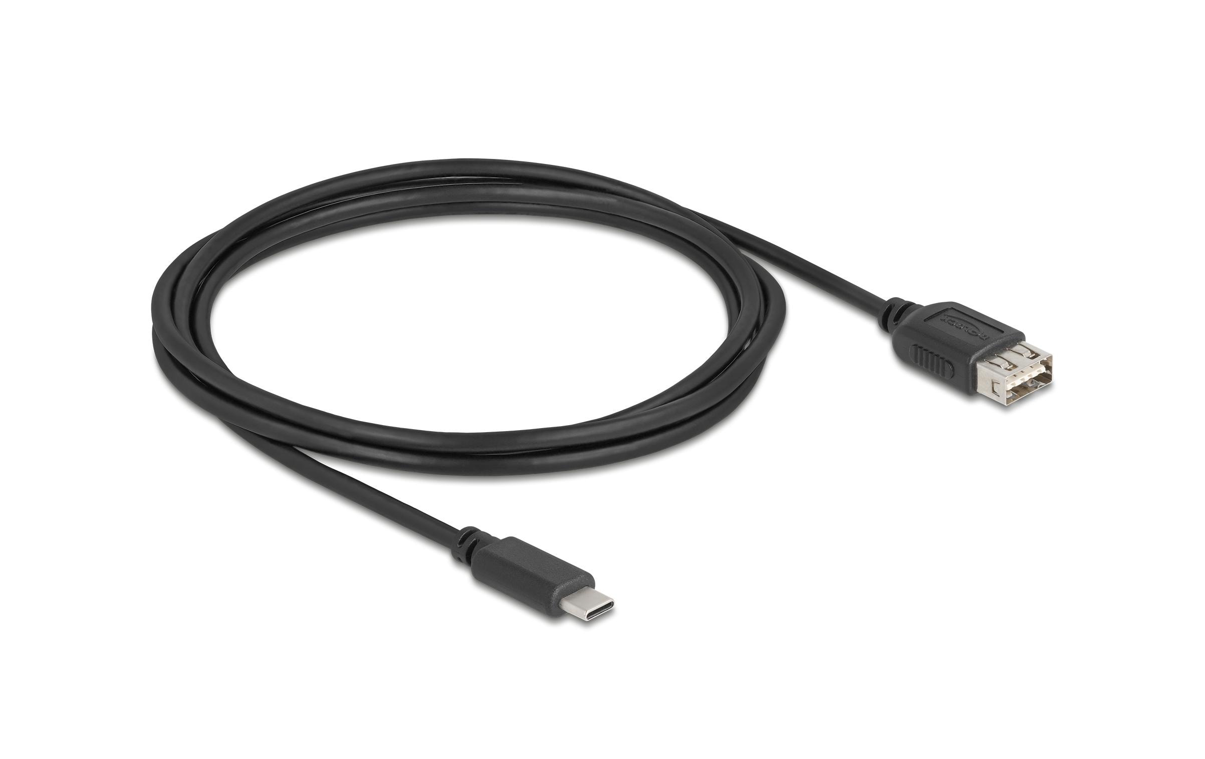 Delock USB 2.0-Kabel EASY-USB USB C - USB A 2 m