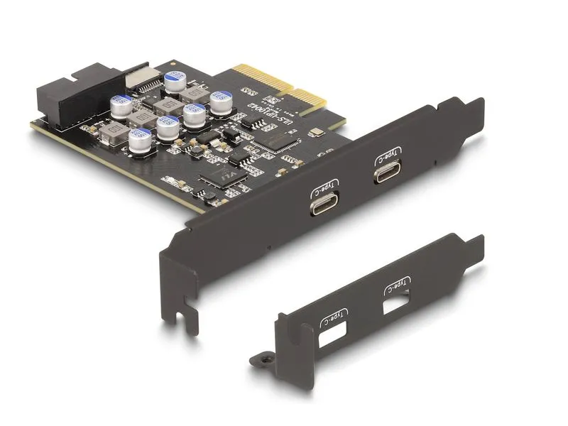 Delock PCI-Express-Karte 90345 2x USB Typ-C LP