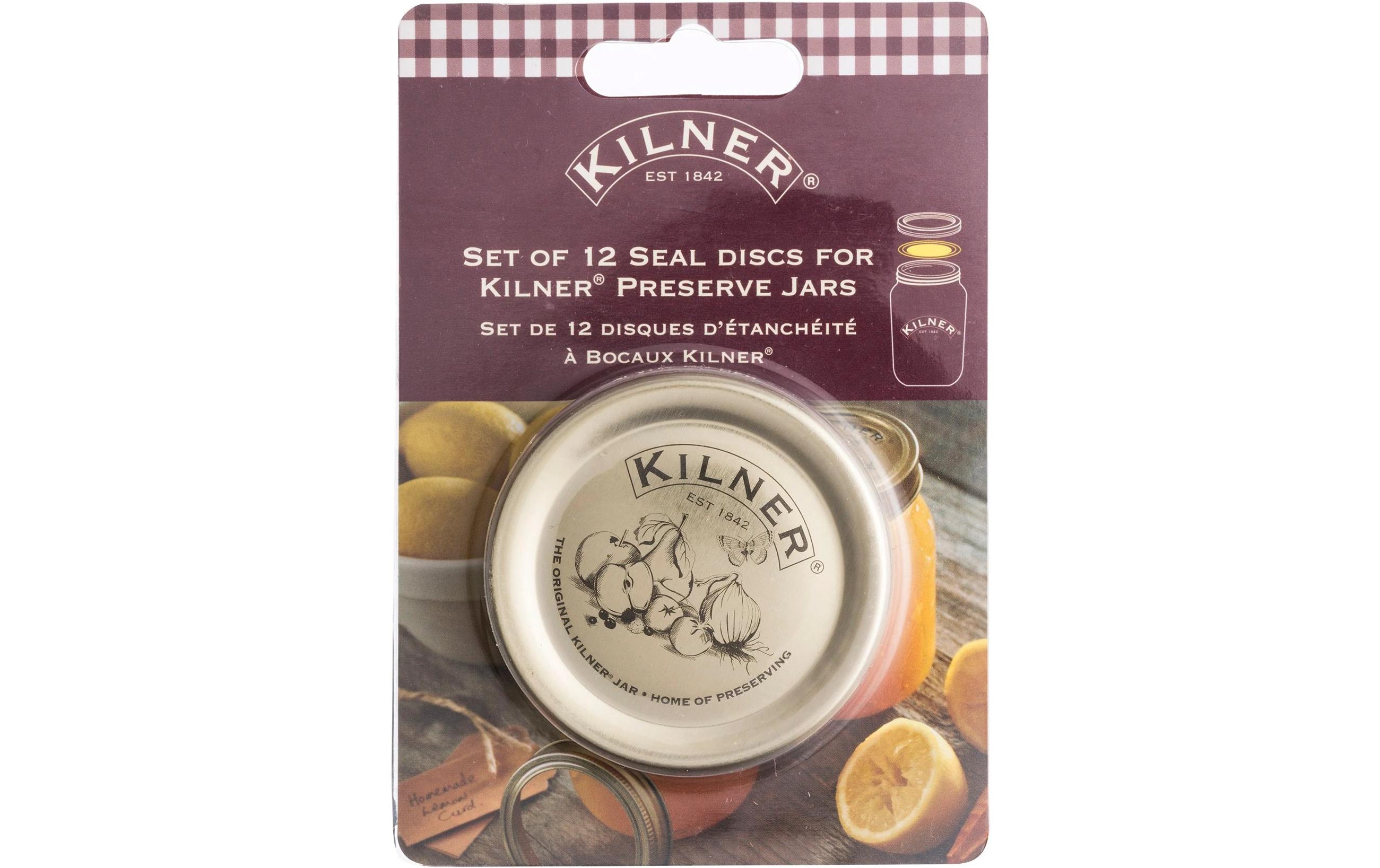 Kilner Dichtungsdeckel 1000 ml, 12 Stück
