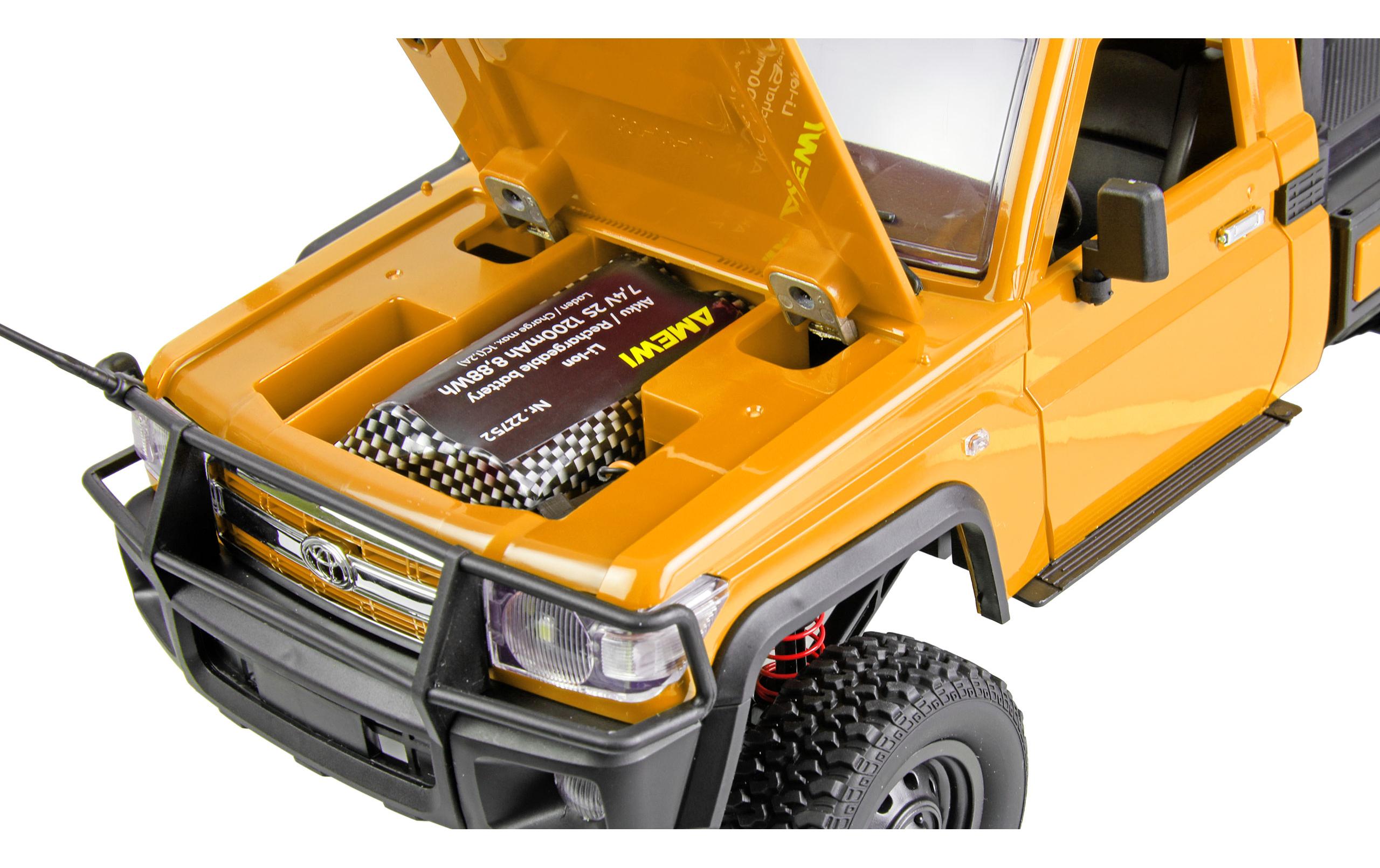 Amewi Toyota Land Cruiser Abschleppwagen 1:12 RTR Gelb