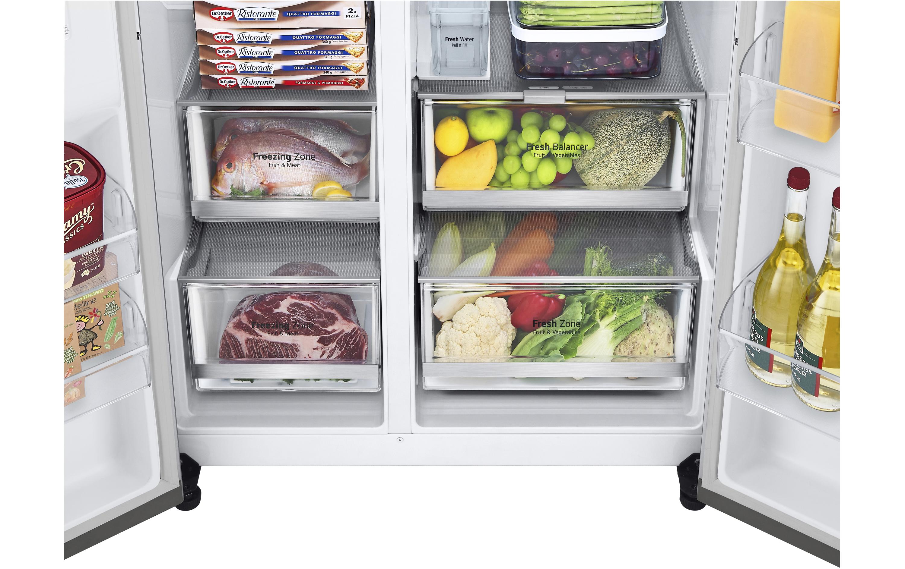 LG Foodcenter GSXV91PZAE Silber LG Foodcenter GSXV91PZAE Silber