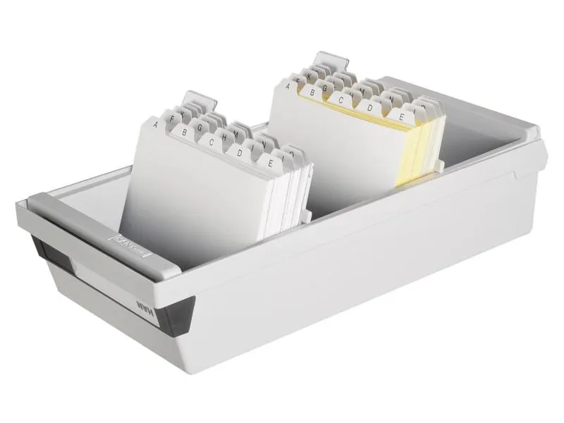 HAN Karteibox A6 Quer, 1300 Karten, Grau HAN Karteibox A6 Quer, 1300 Karten, Grau