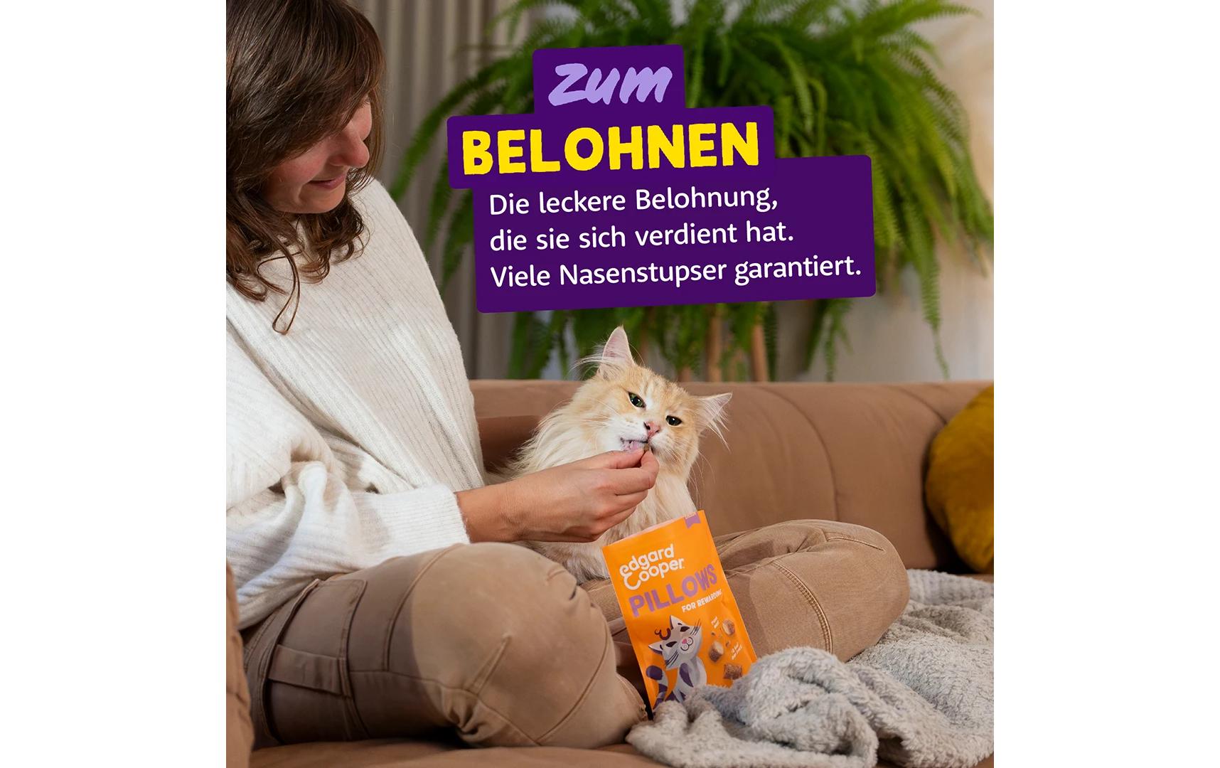 Edgard & Cooper Katzen-Snack Pillows Huhn 60 g