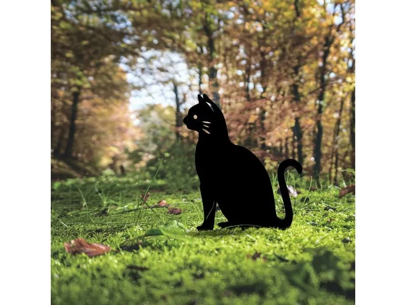 Wallxpert Gartenstecker Katze 38 x 20 cm Wallxpert Gartenstecker Katze 38 x 20 cm