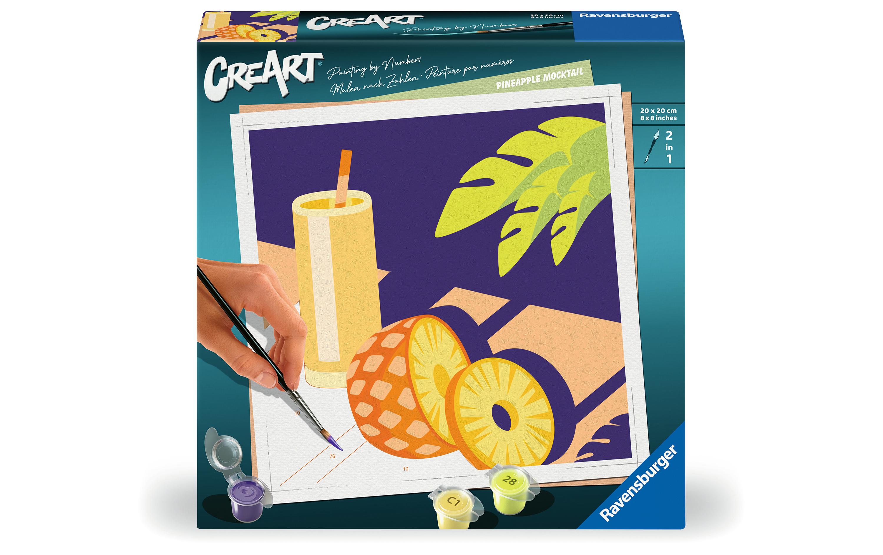 Ravensburger Malen nach Zahlen CreArt – Mocktail Ananas Ravensburger Malen nach Zahlen CreArt – Mocktail Ananas