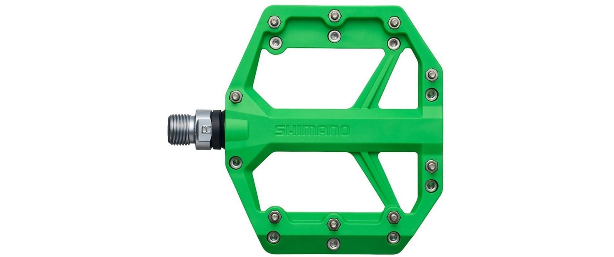 Shimano Plattformpedale PD-GR400 Flat , Grün