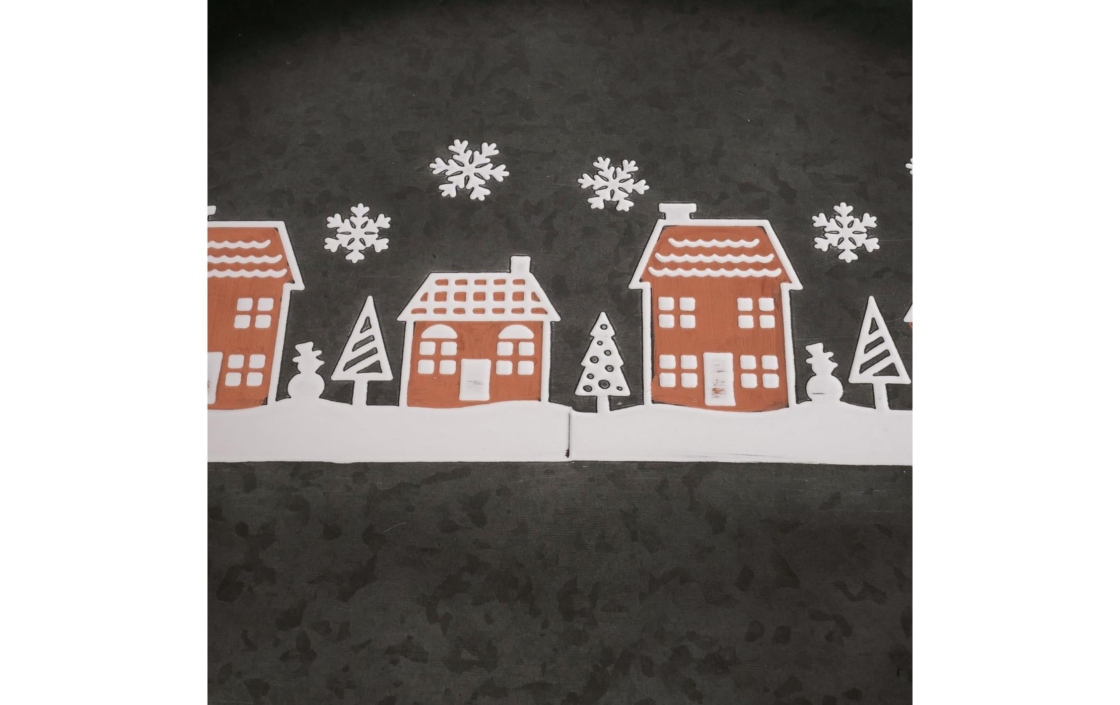 Boltze Servierplatte Helski Metall, 49 x 9 cm