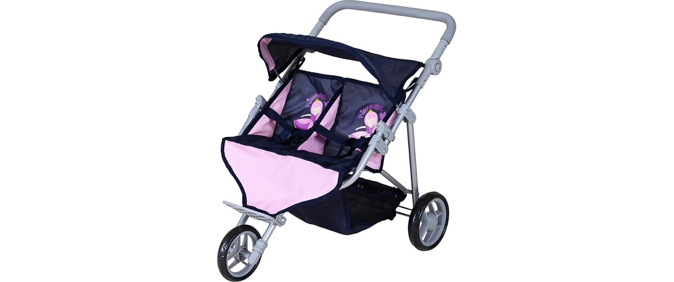 Knorrtoys Zwillingspuppenwagen Princess Blue Knorrtoys Zwillingspuppenwagen Princess Blue