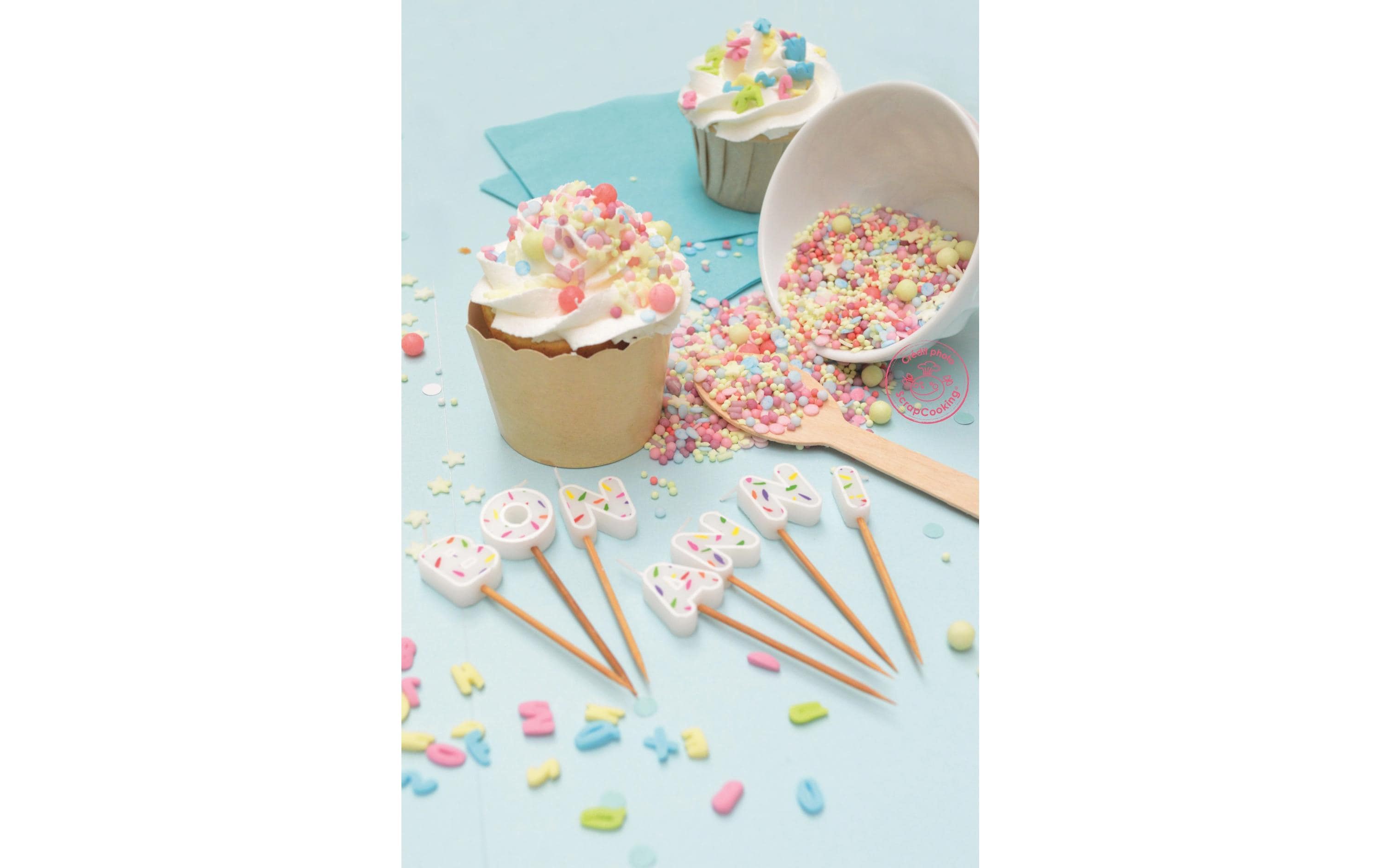 ScrapCooking Zuckerstreusel Mix Party Bunt 65 g, 4 Stück