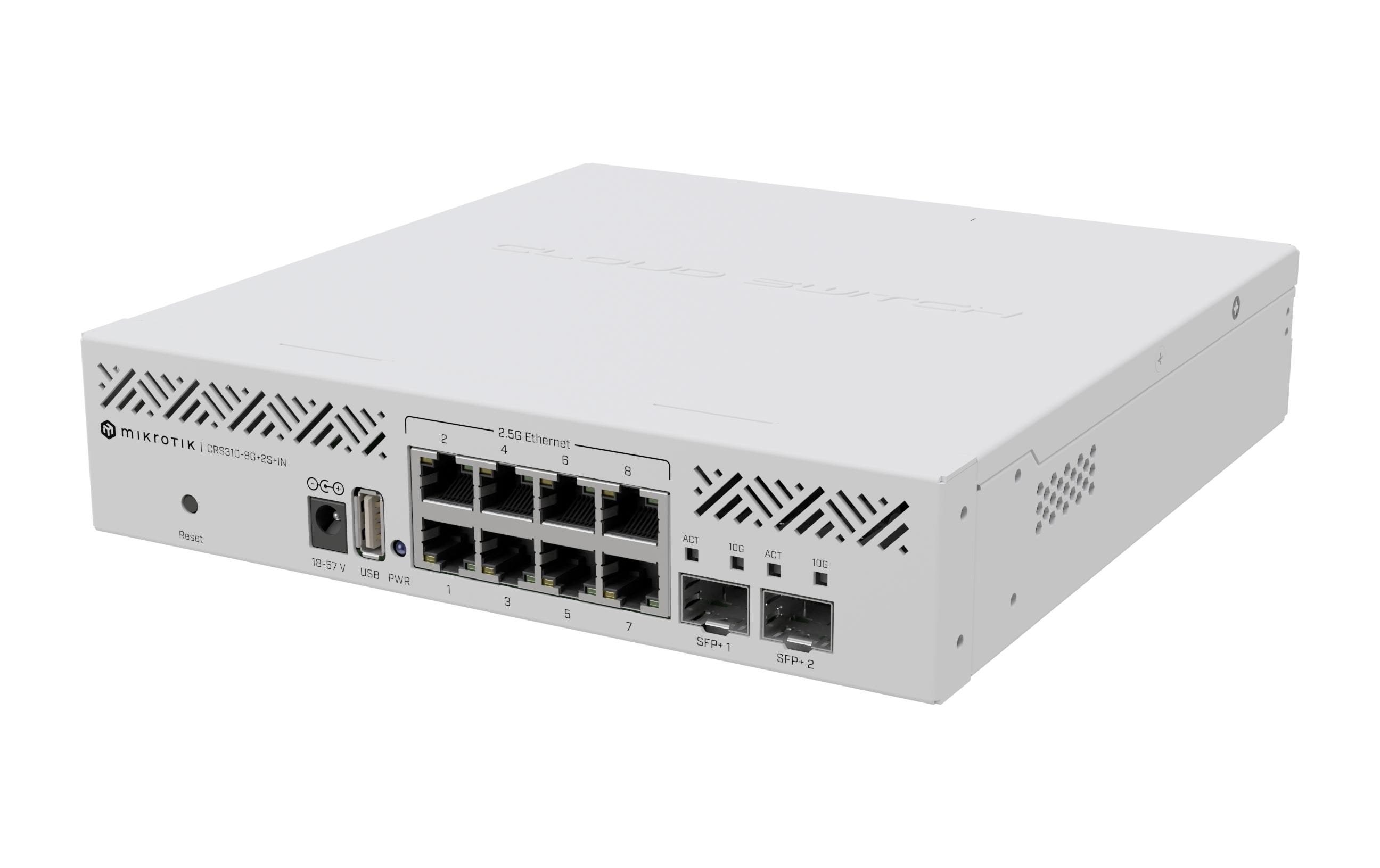 MikroTik Switch CRS310-8G+2S+IN 10 Port MikroTik Switch CRS310-8G+2S+IN 10 Port