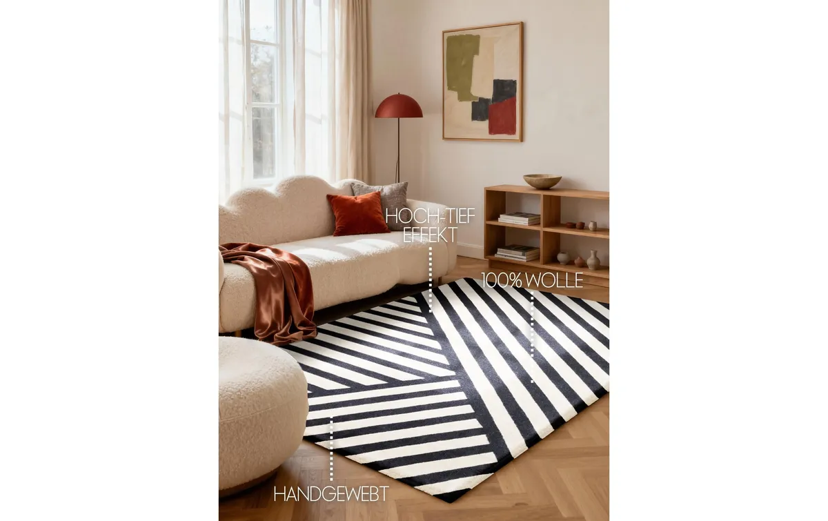Elle Decoration Teppich Noir 160 cm x 230 cm Elle Decoration Teppich Noir 160 cm x 230 cm