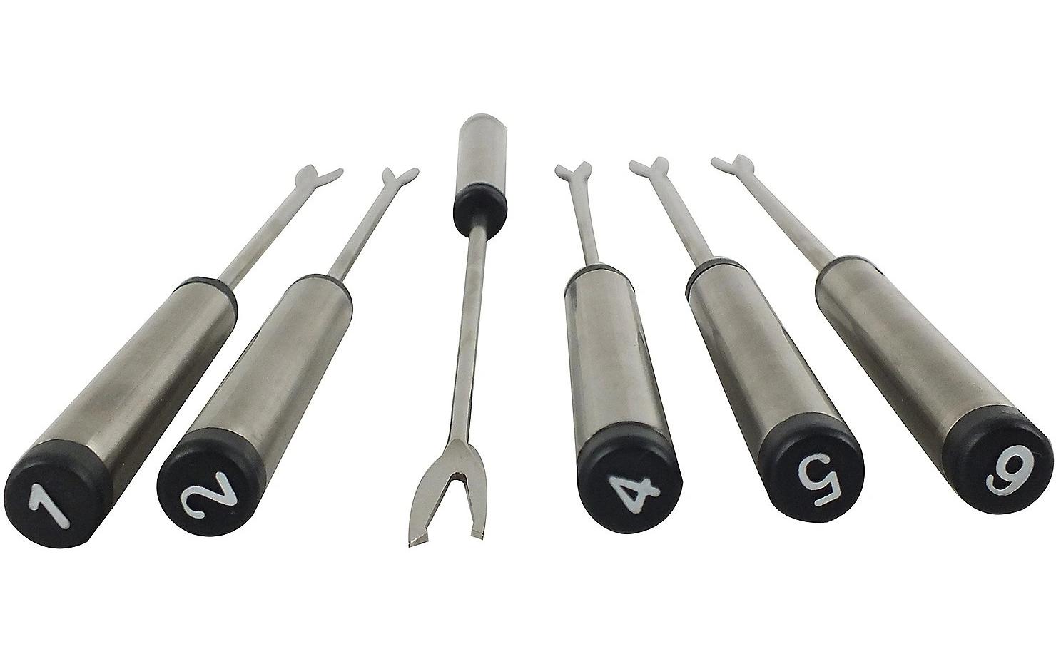 Kela Fleischfondue-Set Cailin 10 Teile, Silber