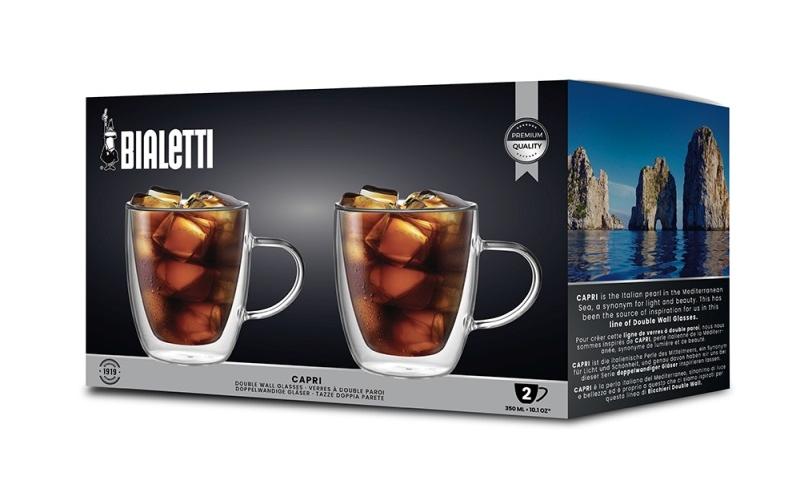 Bialetti Kaffeetasse Capri 350 ml, 1 Stück, Transparent