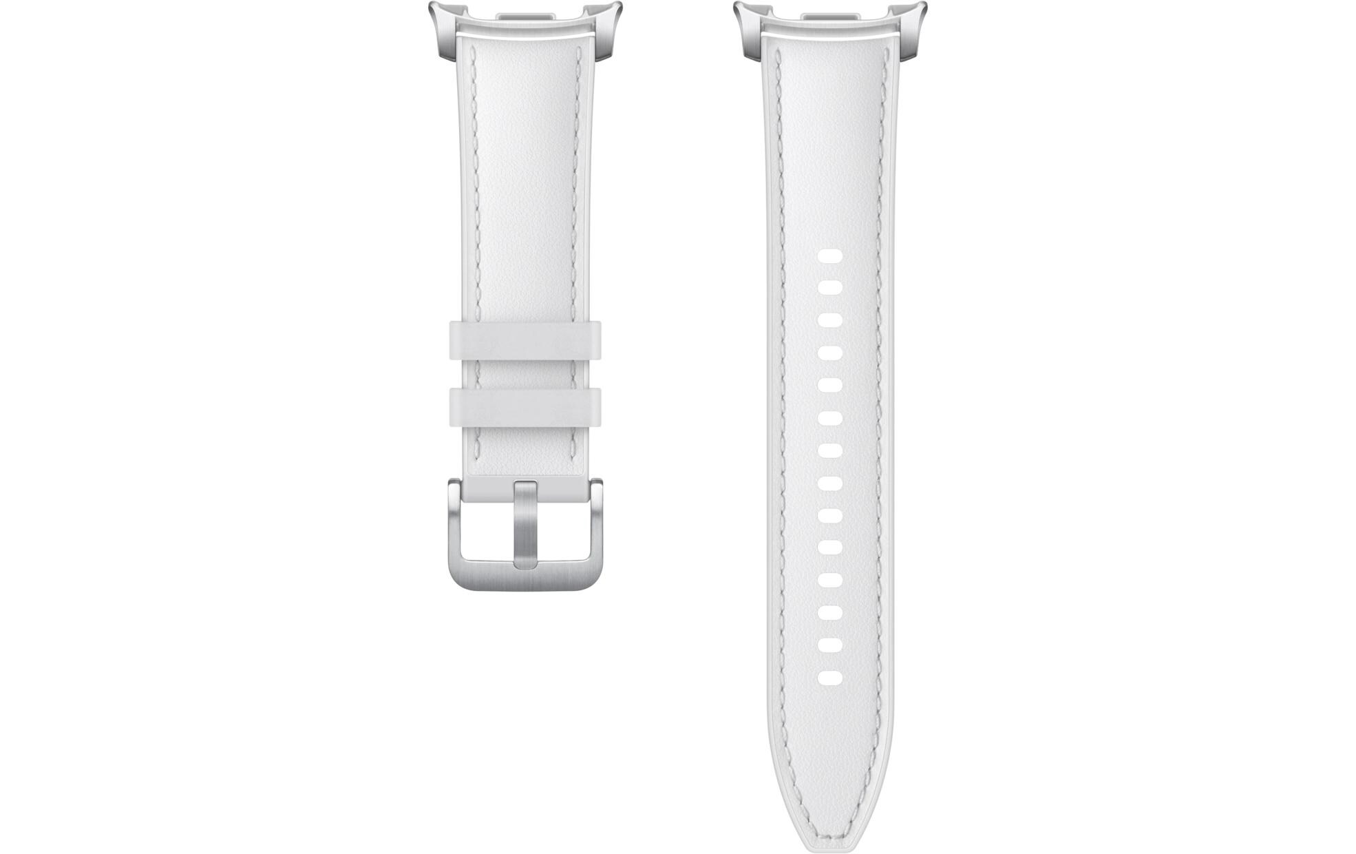 Samsung Hybrid Eco Leather Band S/M/L Watch8 Weiss