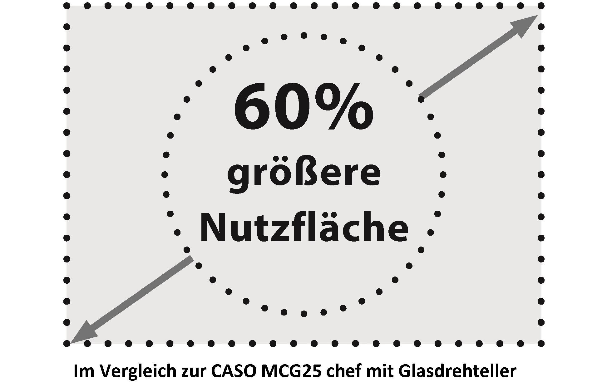 Caso Mikrowelle MCG 25 Ceramic Chef Schwarz Caso Mikrowelle MCG 25 Ceramic Chef Schwarz