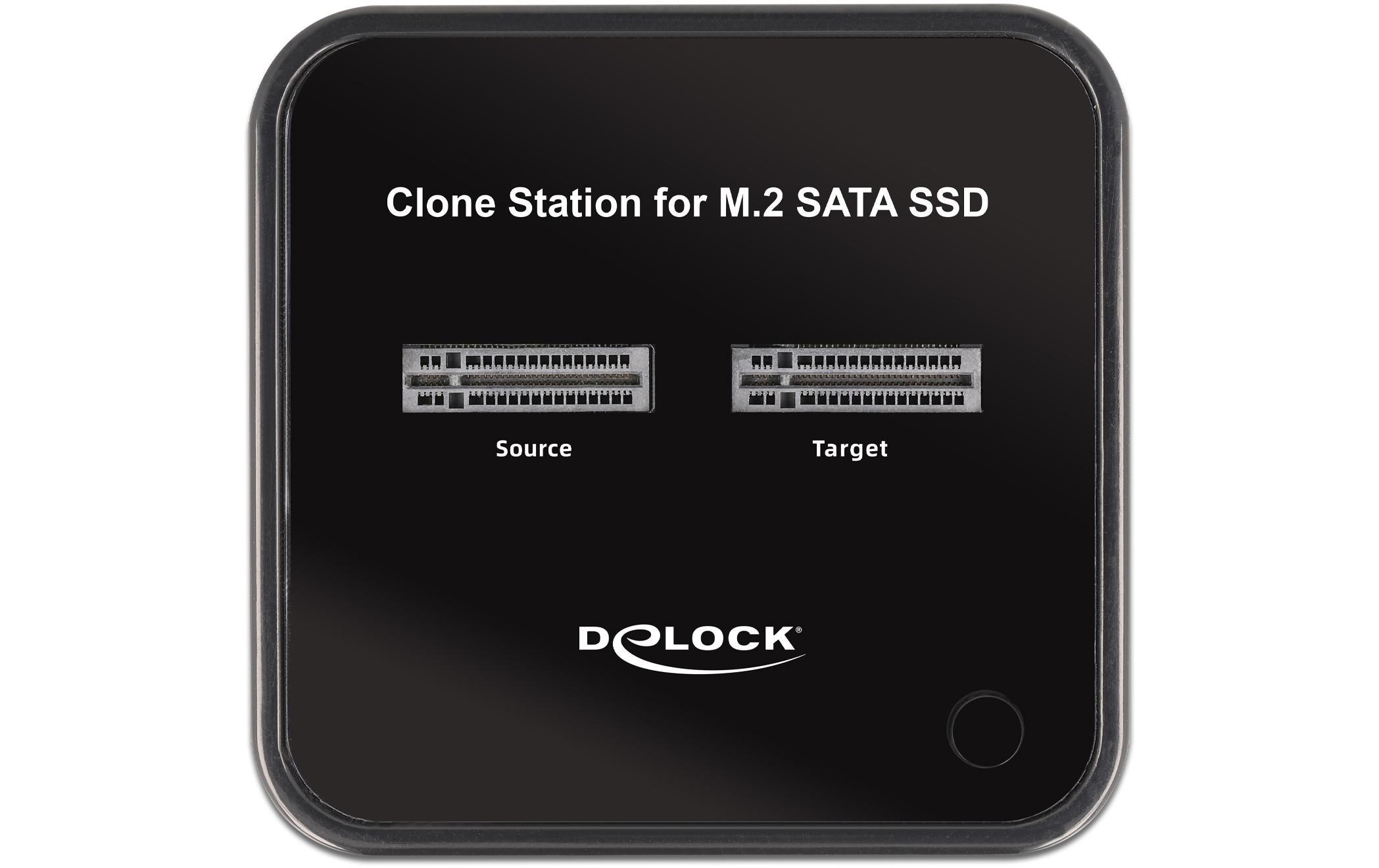 Delock Docking- und Klonstation USB-C – 2x M.2 SATA SSD