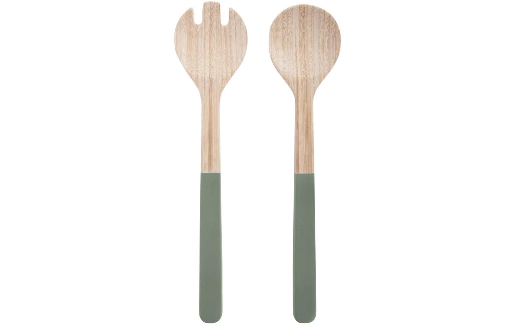 present time Salatbesteck Puro Grün/Nature