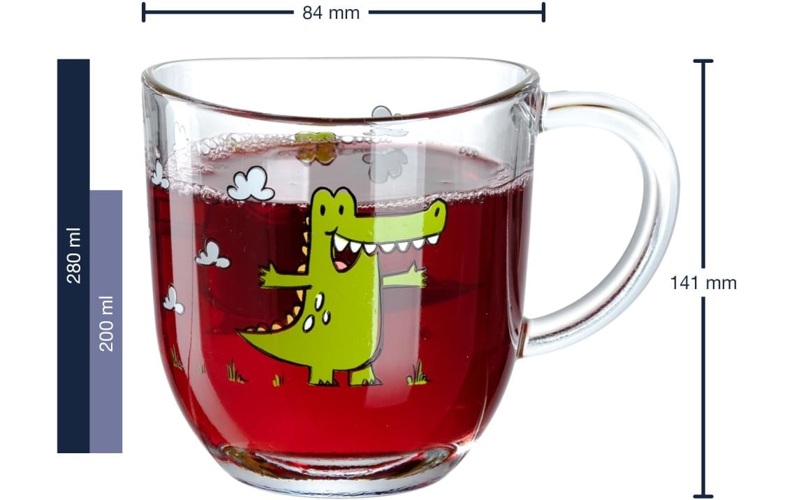 Leonardo Kindertasse Bambini Krokodil, 6-teilig