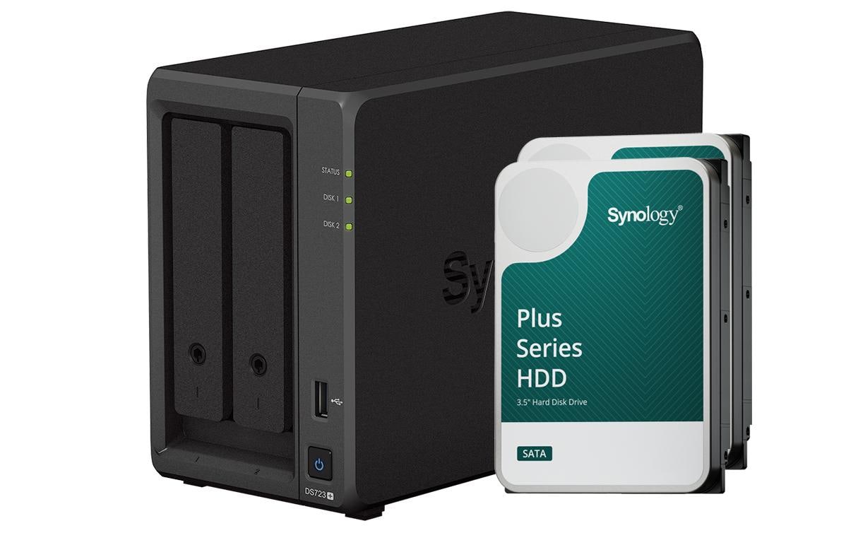 Synology NAS DiskStation DS723+ 2-bay Synology Plus HDD 12 TB