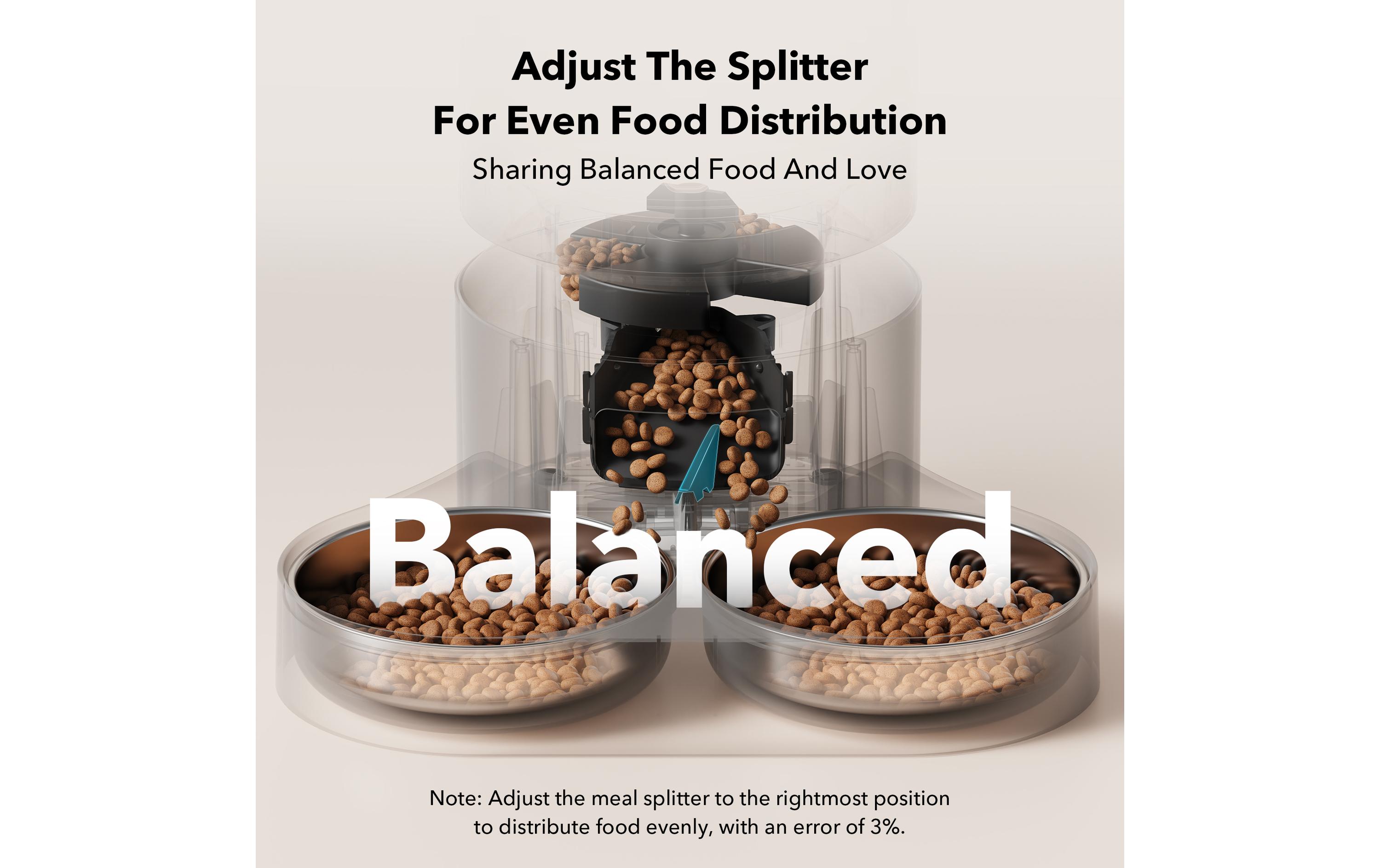 Petlibro Futterautomat WIFI Doppelfutterschale 5 l Schwarz