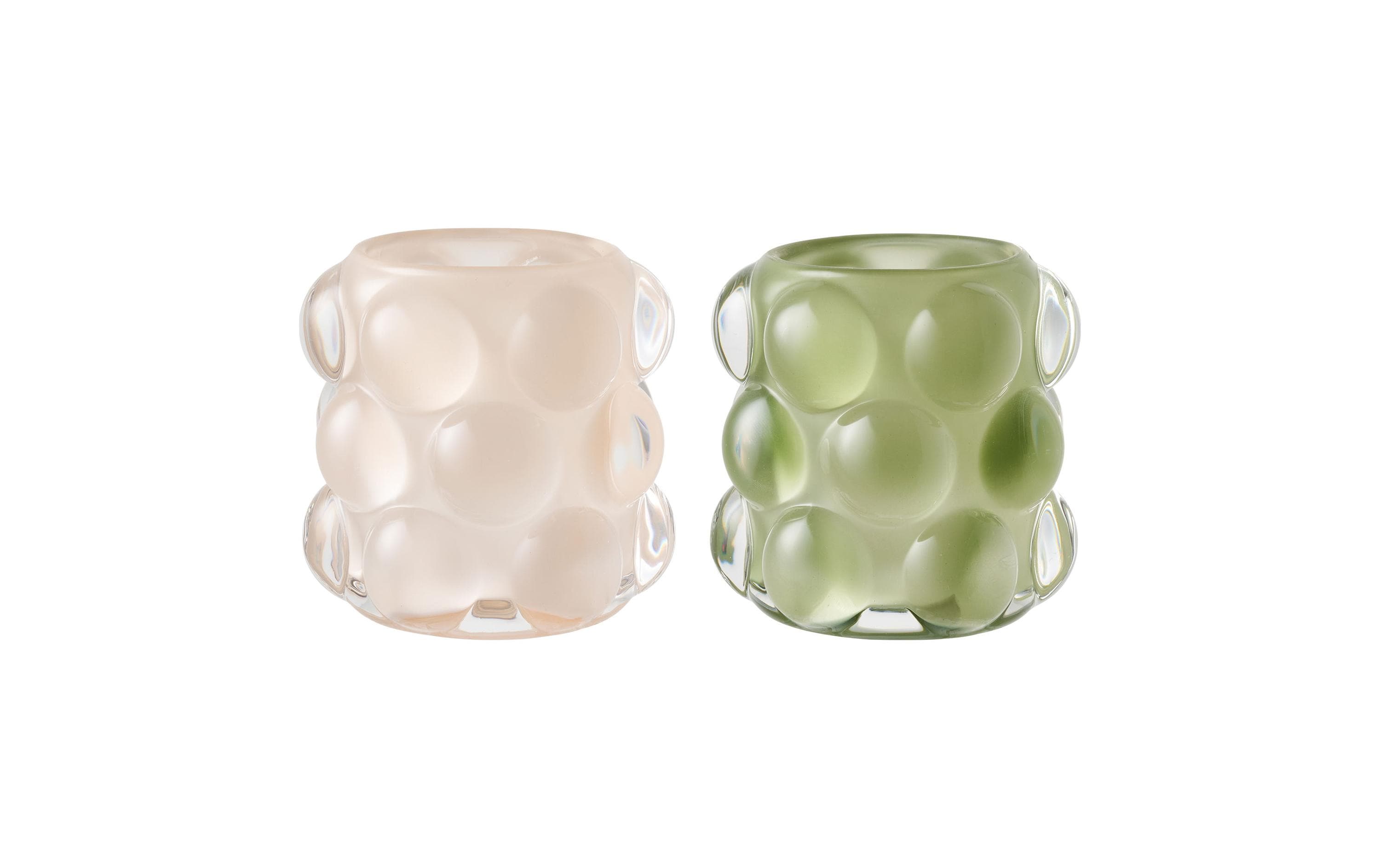 House Nordic Kerzenhalter 2er Set, Beige-Grün