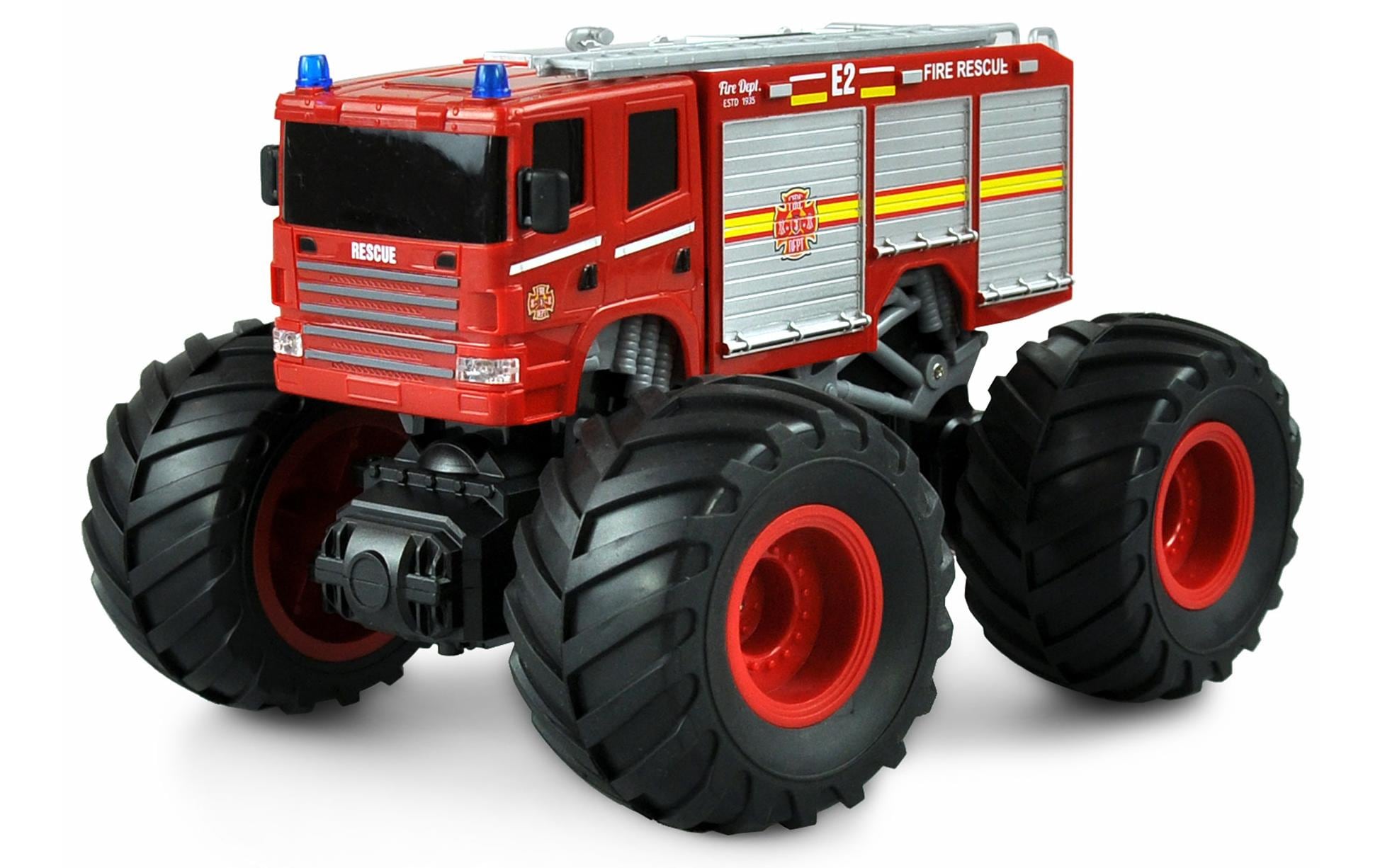 Amewi Monster Truck Feuerwehr Rot, 1:18, RTR Amewi Monster Truck Feuerwehr Rot, 1:18, RTR