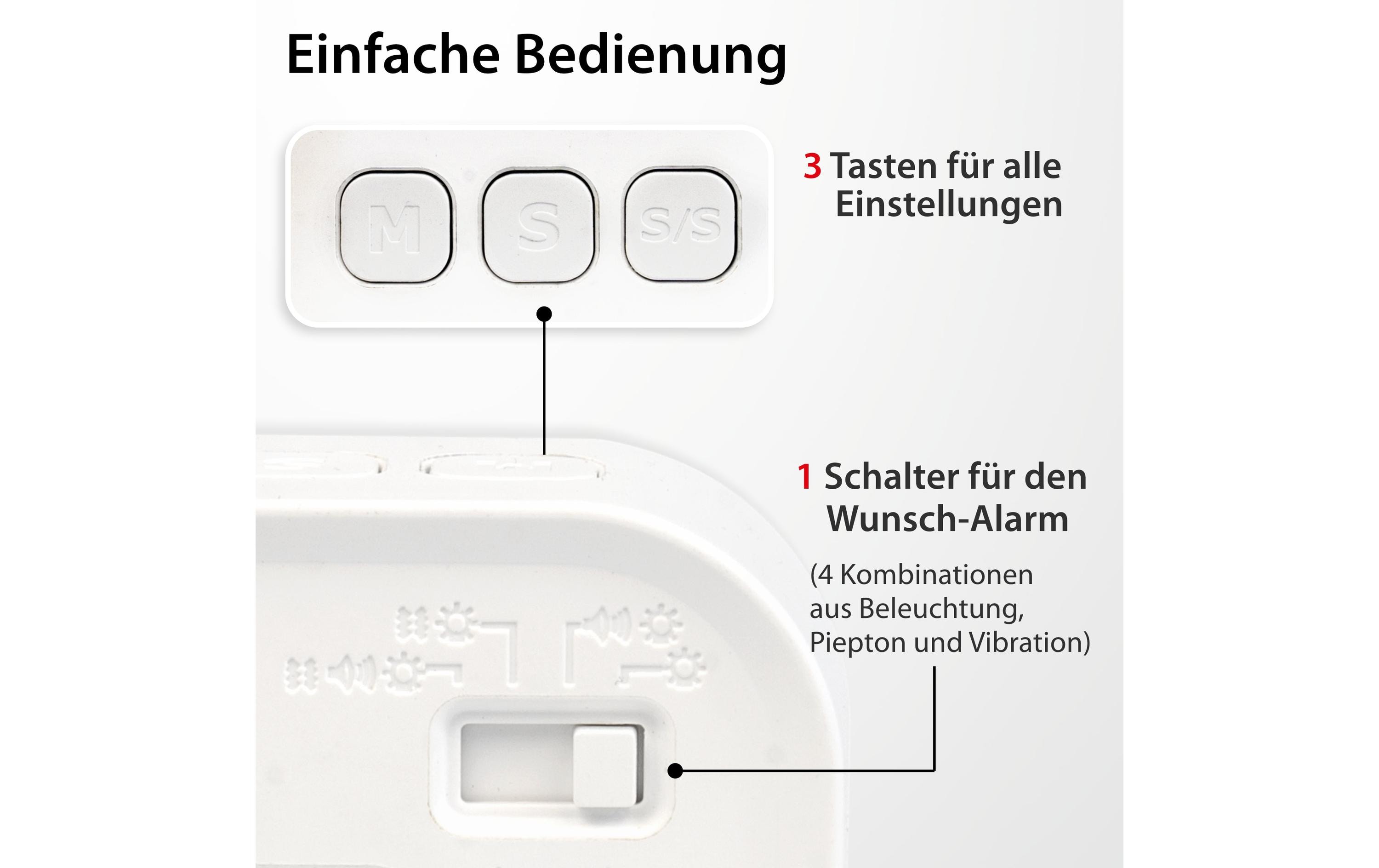 ADE Küchentimer Weiss