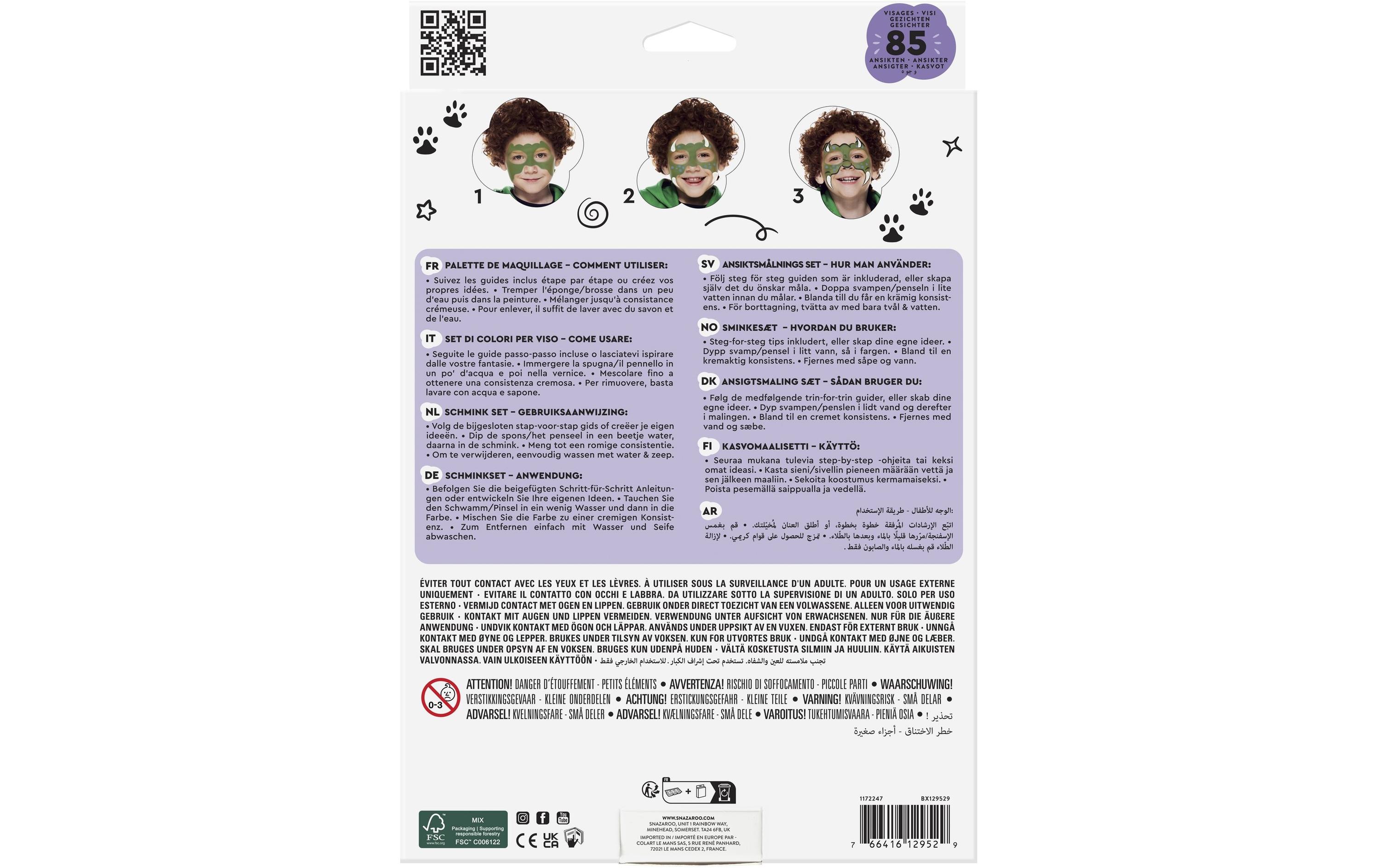 Snazaroo Schminkfarbe Farbig Face and Body Paint
