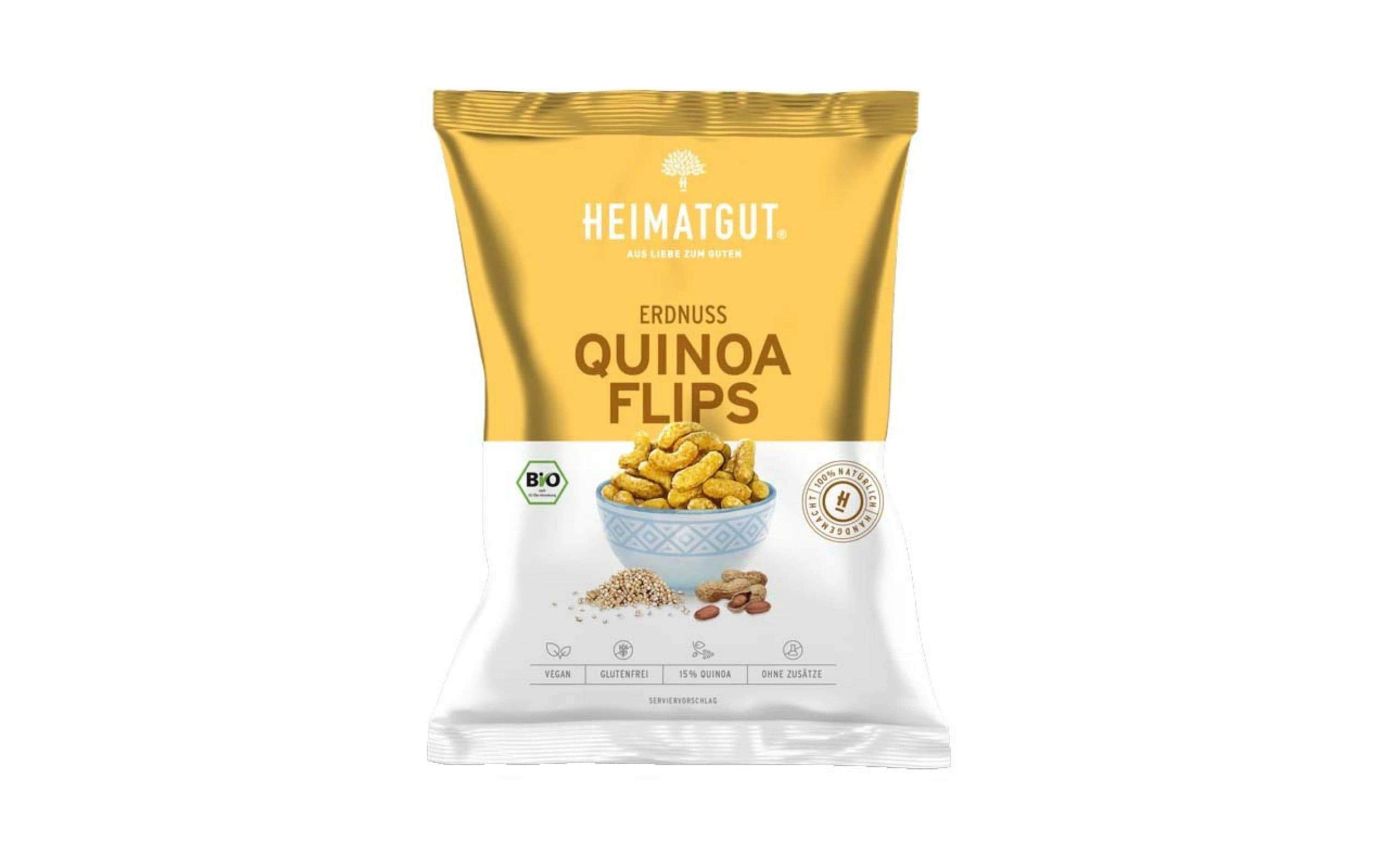 Heimatgut Erdnuss Quinoa Flips 115 g