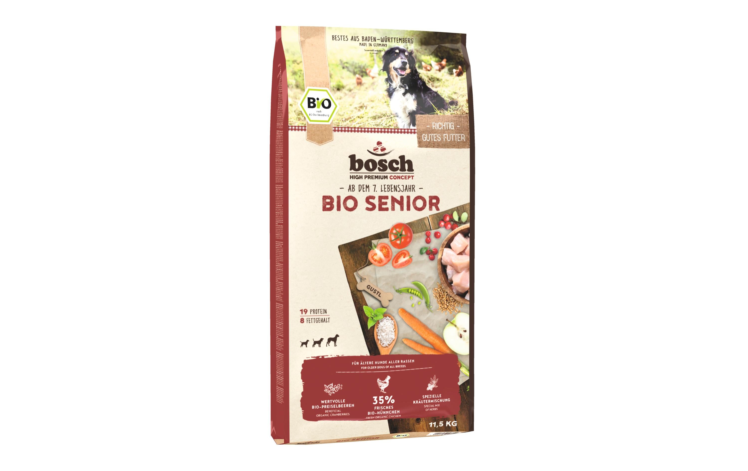 Bosch Tiernahrung Bio Senior Huhn & Preiselbeer, 11.5 kg