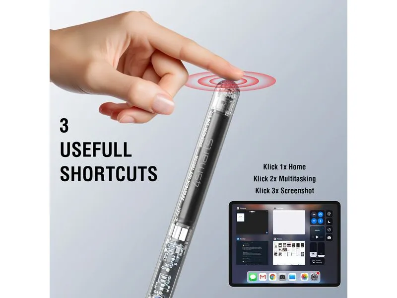 4smarts Eingabestift Pencil Pro Transparent 4smarts Eingabestift Pencil Pro Transparent