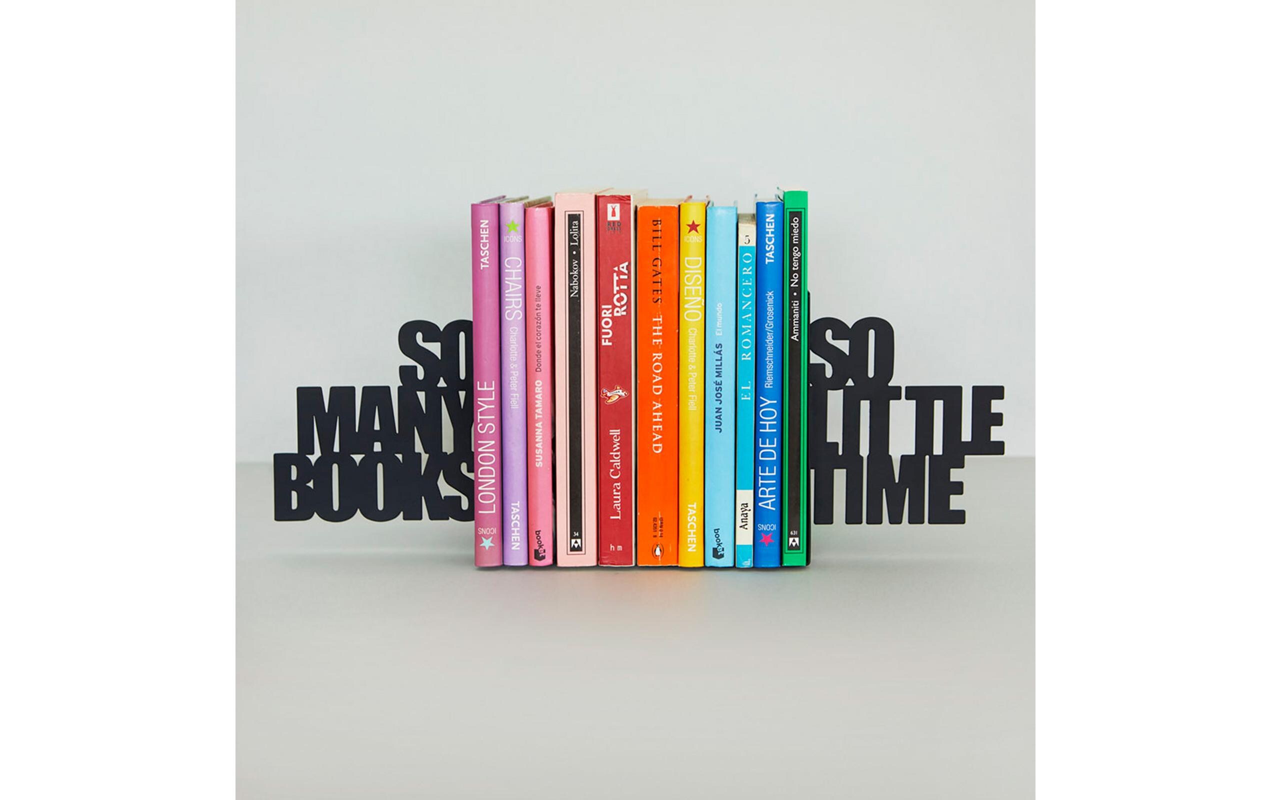 Trendform Buchstützen-Set So Many! Schwarz Trendform Buchstützen-Set So Many! Schwarz