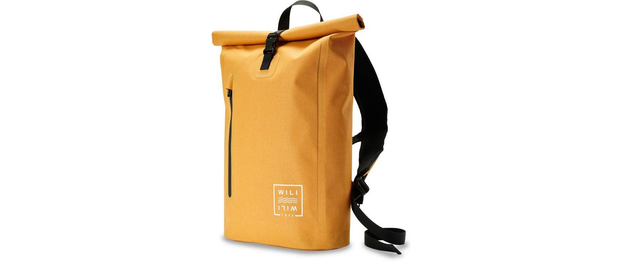 Wili Wili Tree Rucksack Roll Top Lite Backpack Sunset Yellow, 20 l