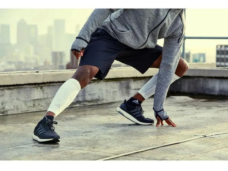 adidas Compression Calf Sleeves Weiss, L-XL adidas Compression Calf Sleeves Weiss, L-XL